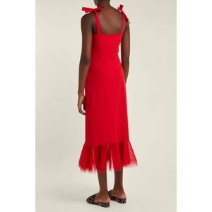 STAUD Langdon dress in red